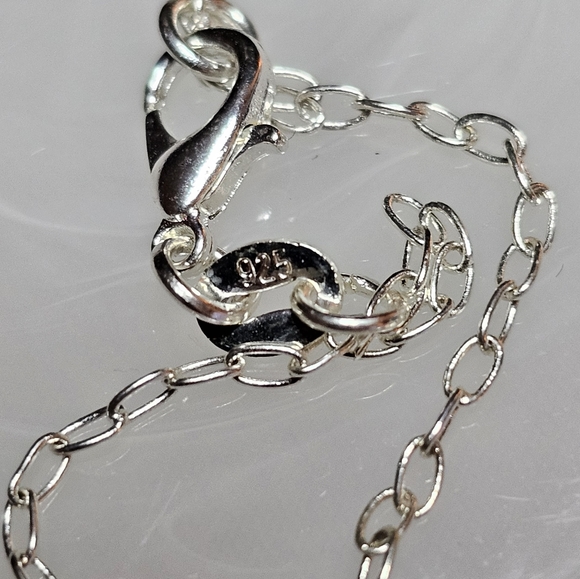 Blue Chalcedony Silver Necklace - Picture 4 of 4